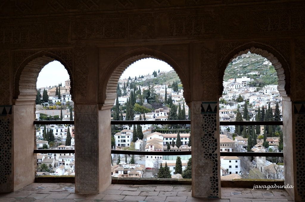 widok na wzgórza z pałacu