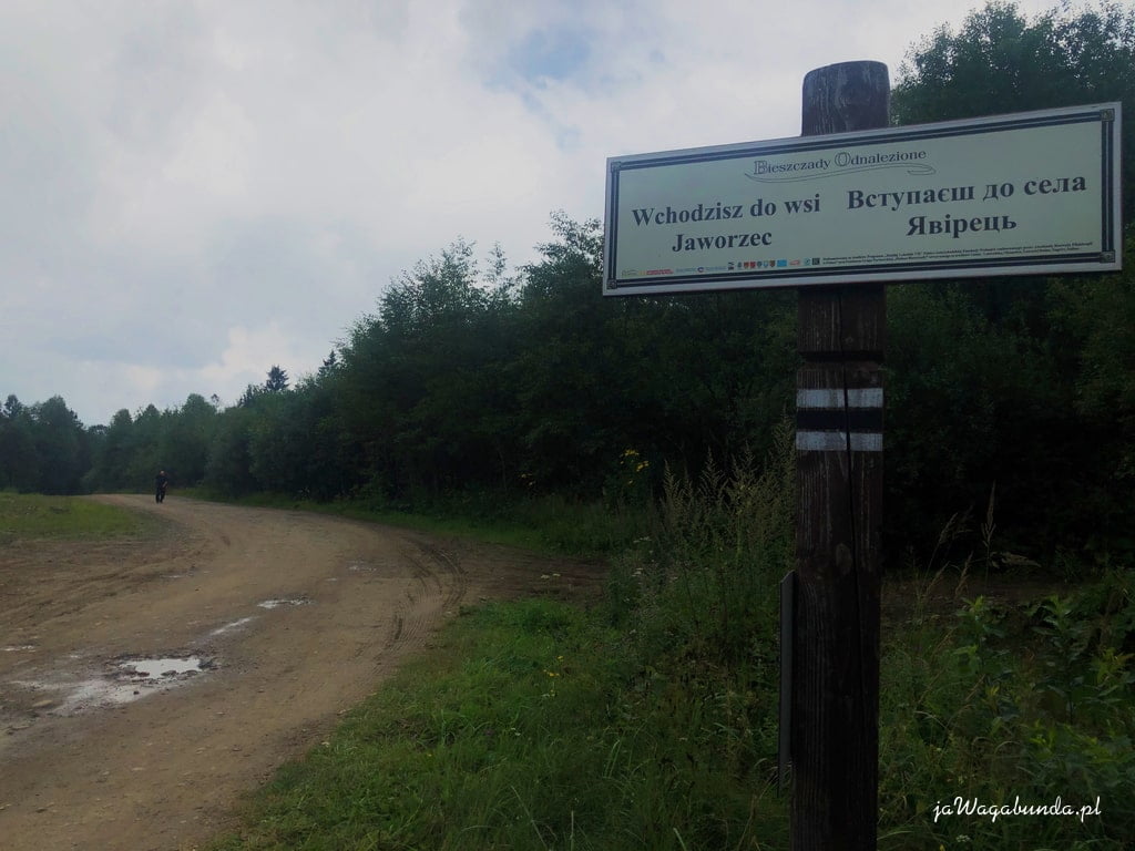 tablica z nazwami wiosek
