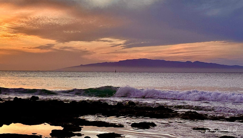 zachód słońca na Teneryfie