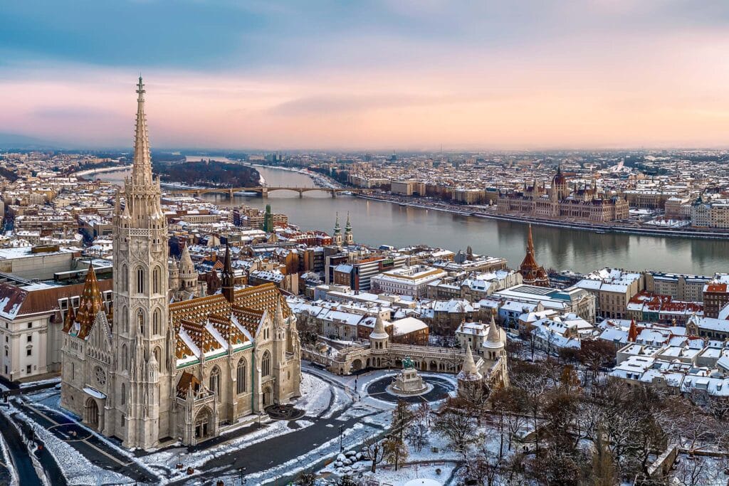 Budapeszt zimą